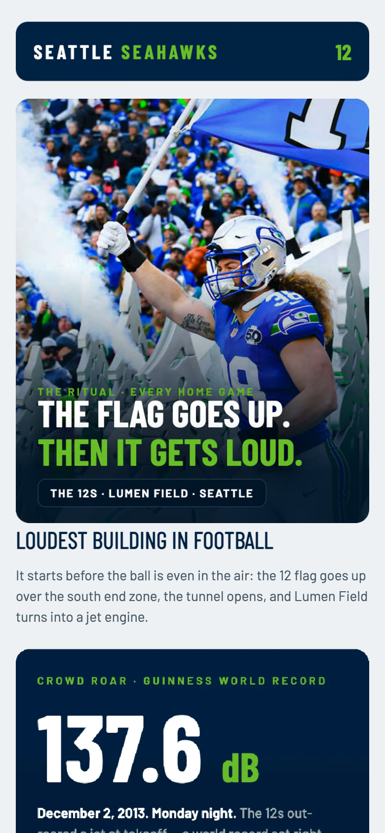 Seattle Seahawks — The 12s